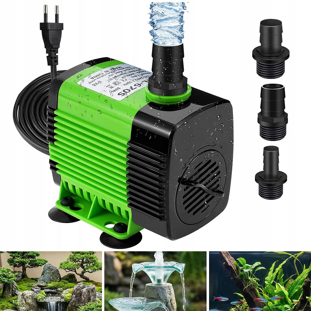 Pond pump Filter pump Water pump 20 W 1100 l/h With 3 nozzles