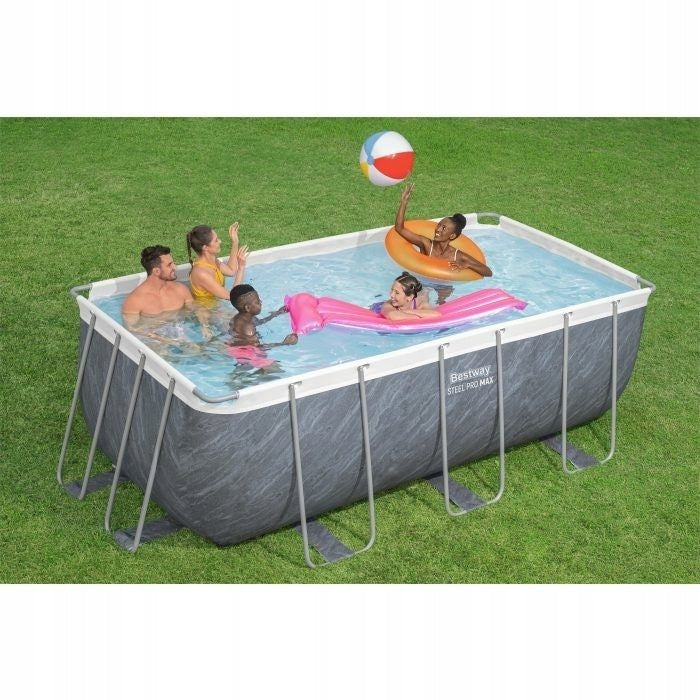 Pool Bestway 56722 rectangular frame 412x201x122 + Accessories Brand Bestway