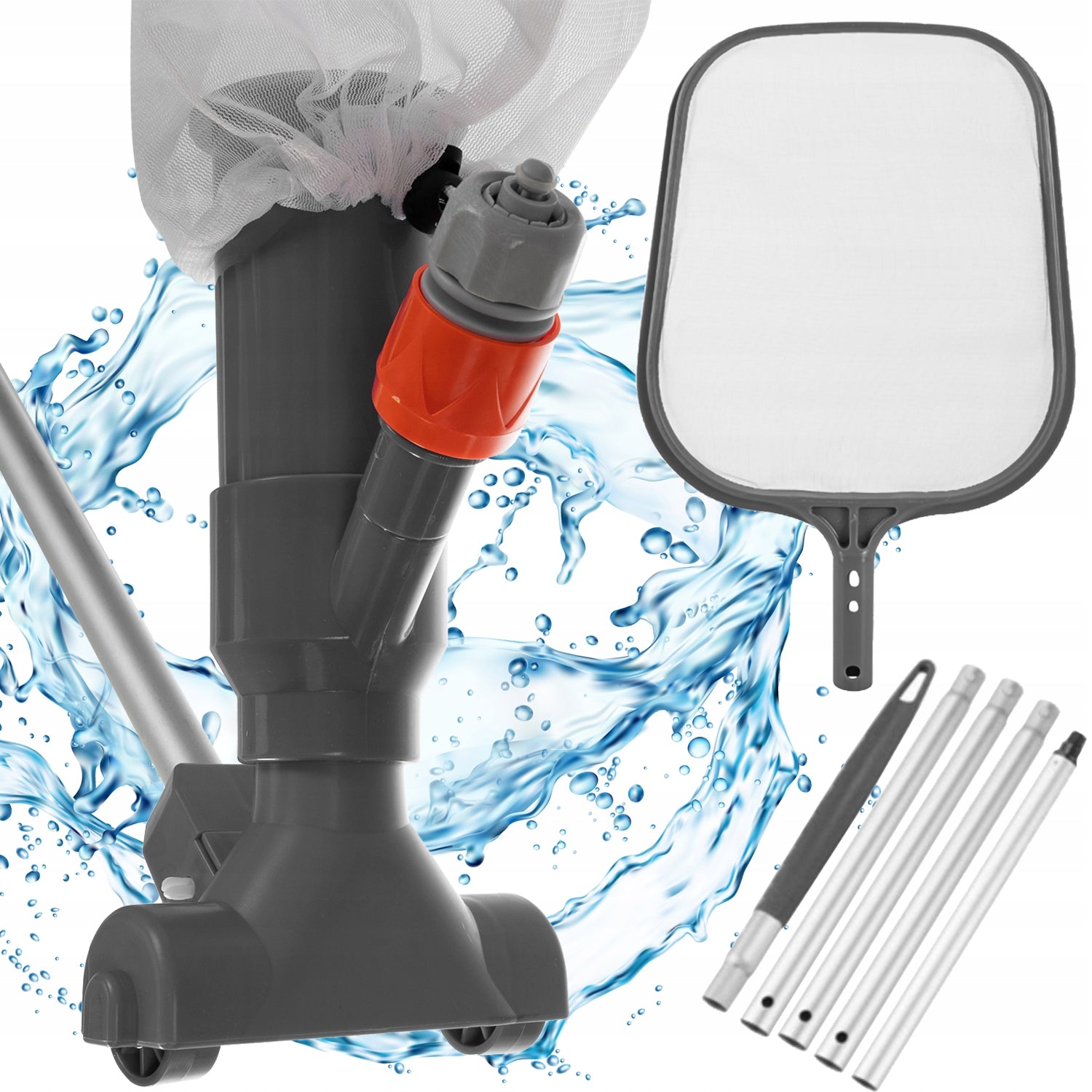 Pool Bottom Cleaning Vacuum Cleaner Pool Mesh Stick for ponds