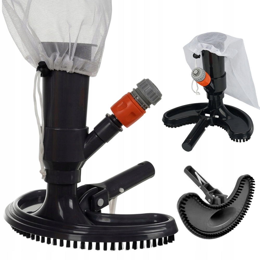 Pool Bottom Cleaning Vacuum Cleaner Set With Reusable Mesh Tools