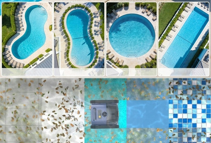 Pool Cleaning Robot Bottom Wall Pool Vacuum Cleaner + 4L FILTER Batteries included yes