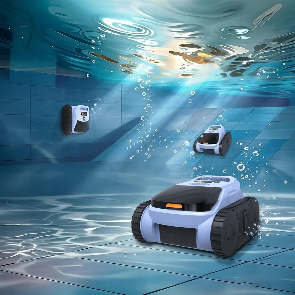 Pool Cleaning Robot Bottom Wall Wireless Seauto + 4LFILTR Manufacturer Feward