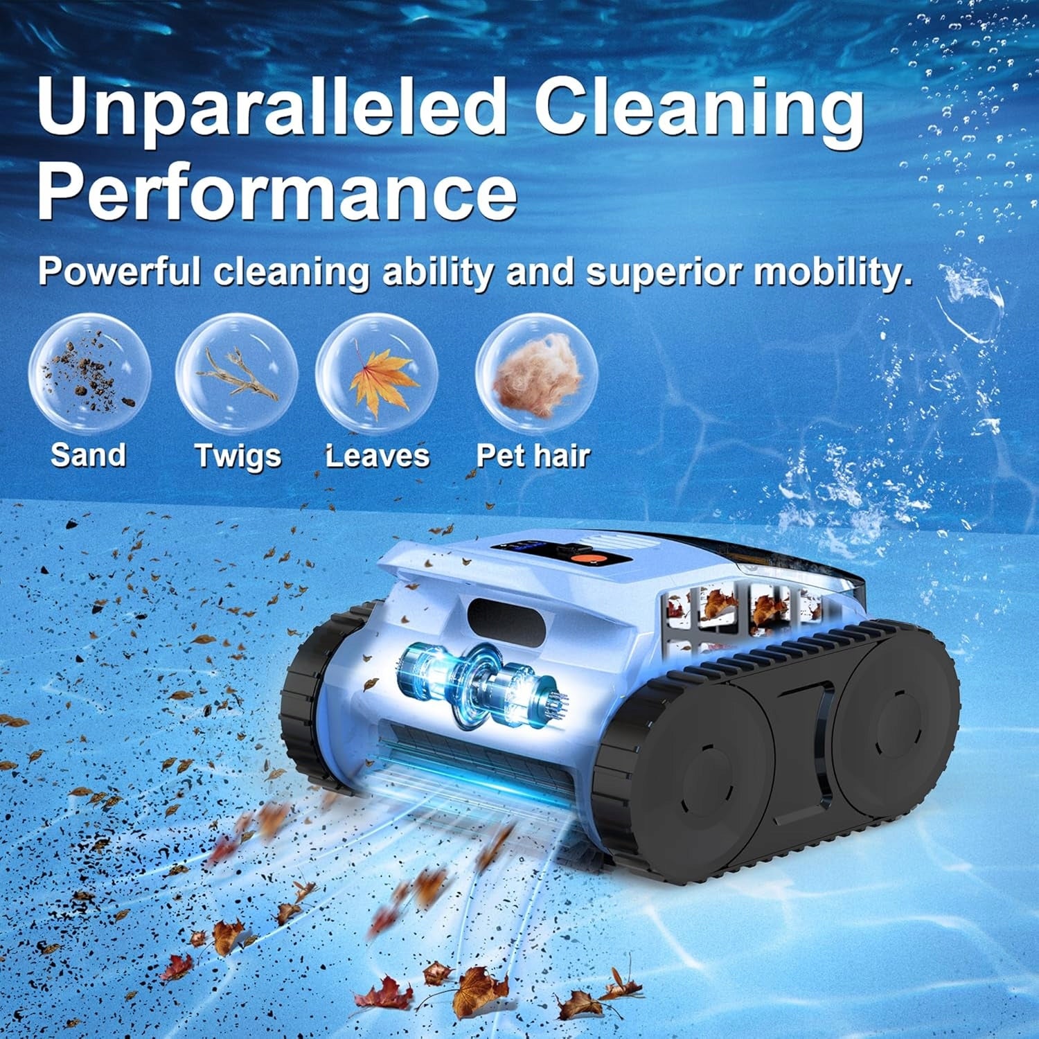 Pool Cleaning Robot Bottom Wall Wireless Seauto SAT20Pro +FILTER Product weight with unit packaging 9 kg