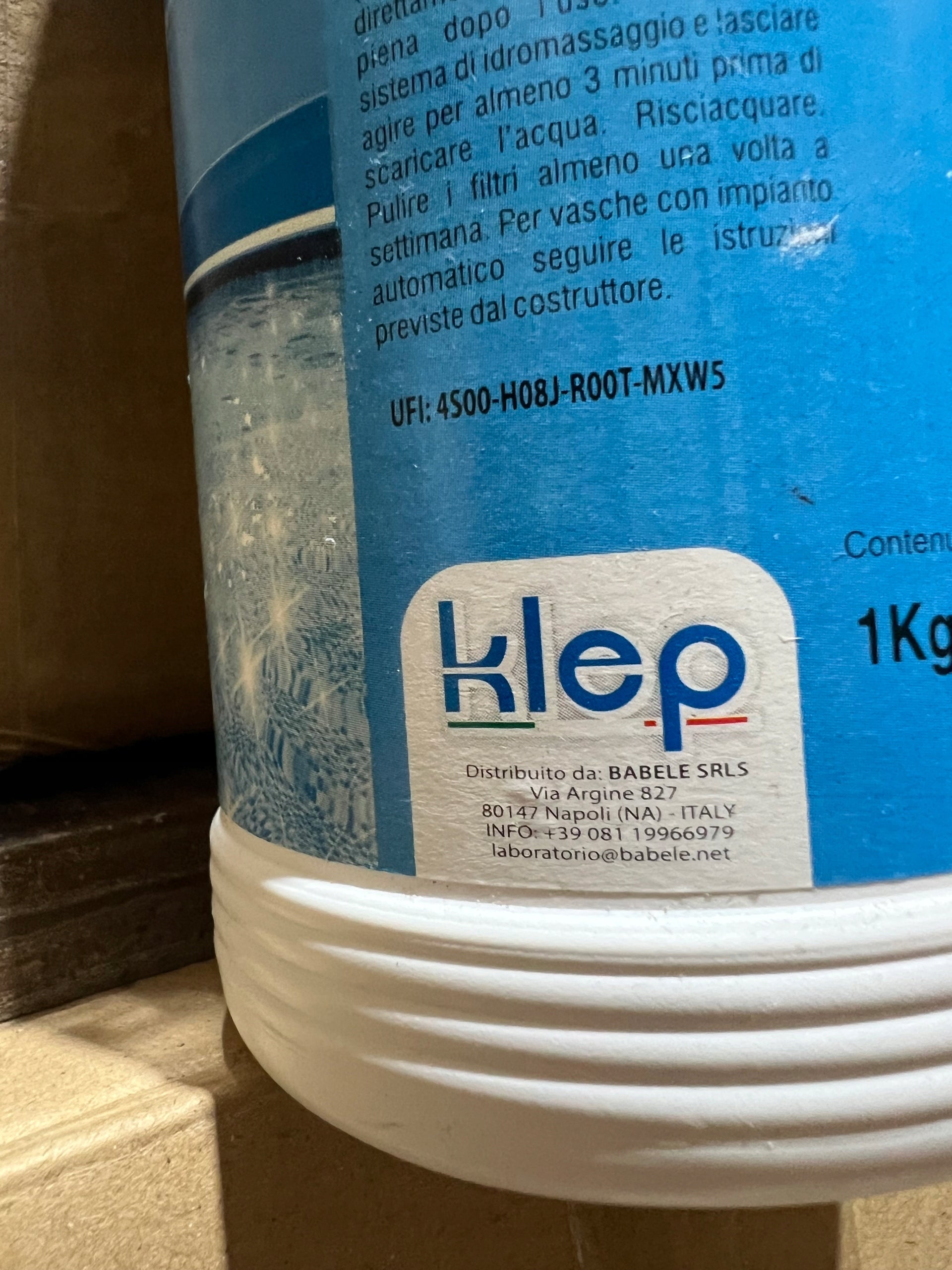 Pool Descaler Removes Sludge Stone 1kg Liquid Cleaner KLEP Packaging status original
