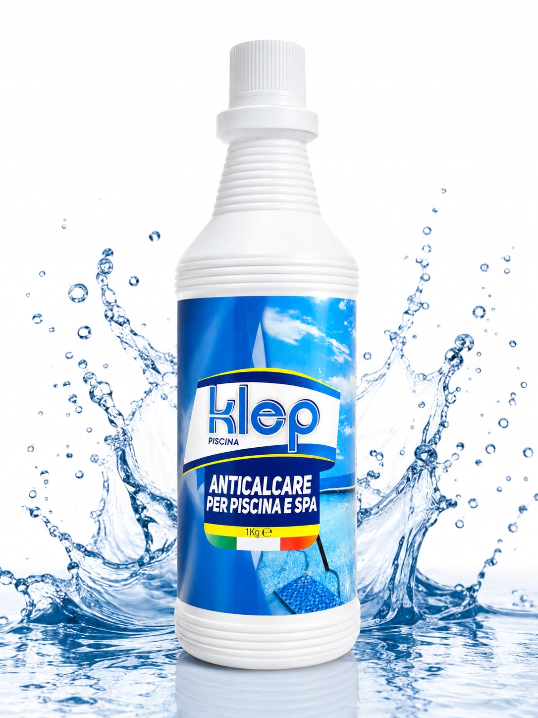 Pool Descaler Removes Sludge Stone 1kg Liquid Cleaner KLEP