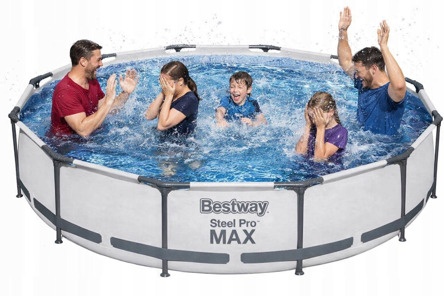 Pool Framed GARDEN Bestway 366x76 PUMP 7in1 SET FILTER LARGE ROUND Packaging status original