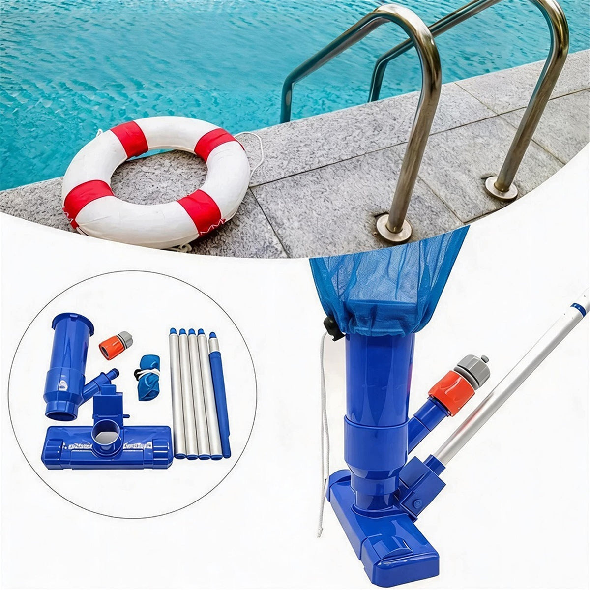 Pool Vacuum Cleaner Large Powerful Set for Spa Pool Cleaning Manufacturer Bedee