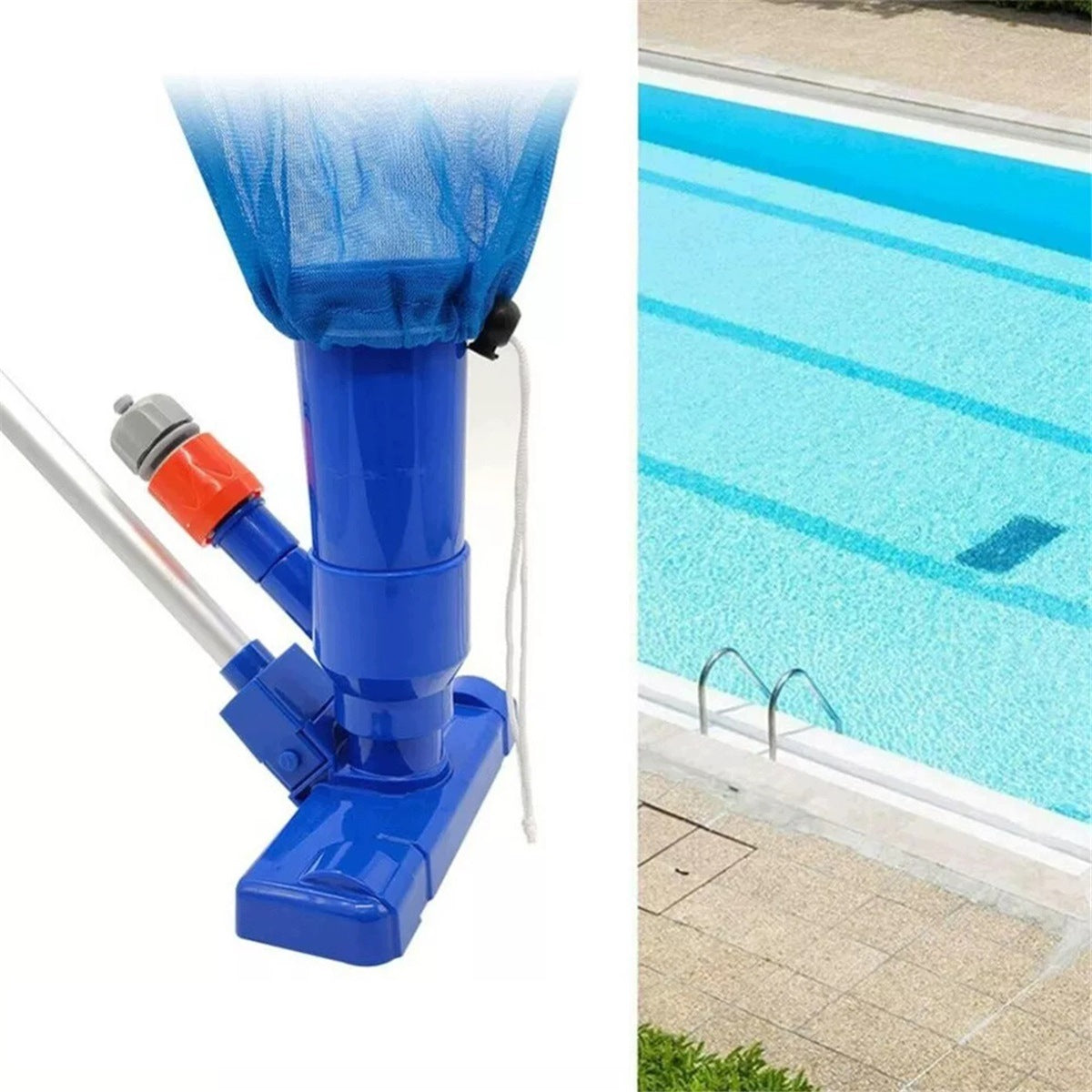 Pool Vacuum Cleaner Large Powerful Set for Spa Pool Cleaning Packaging status original