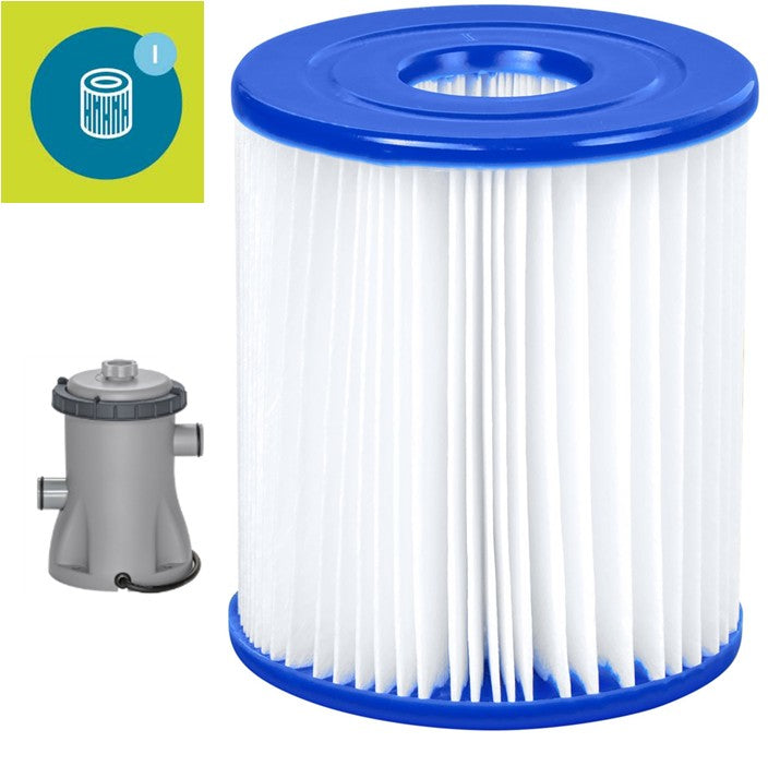 Pool Water Filtration Cartridge Pump 58381 Replacement For 8x9 Filtration