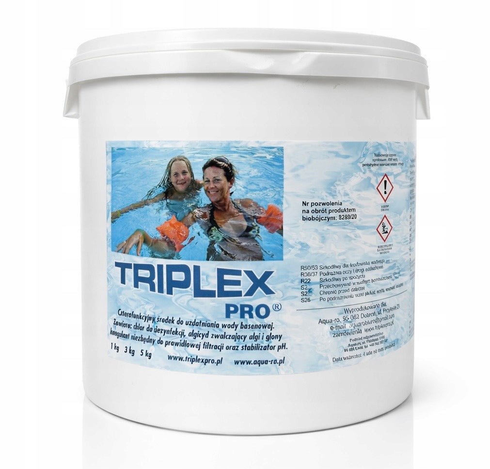 Pool chemistry Triplex Pro 3 kg 15x200g – chlorine tablets 4in1 antialgae