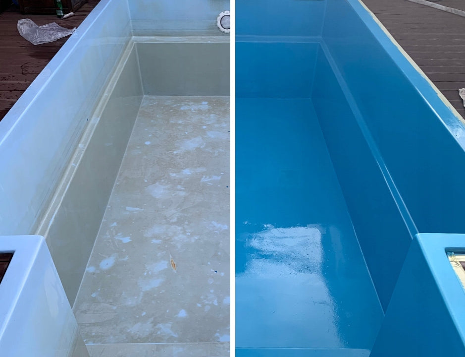 Pool paint NEOPOX POOL blue 1kg Packaging status original