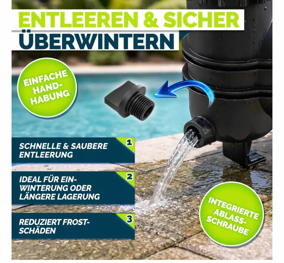 Pool pump 7000 l/h 250 W self-priming filter Brand TILLVEX