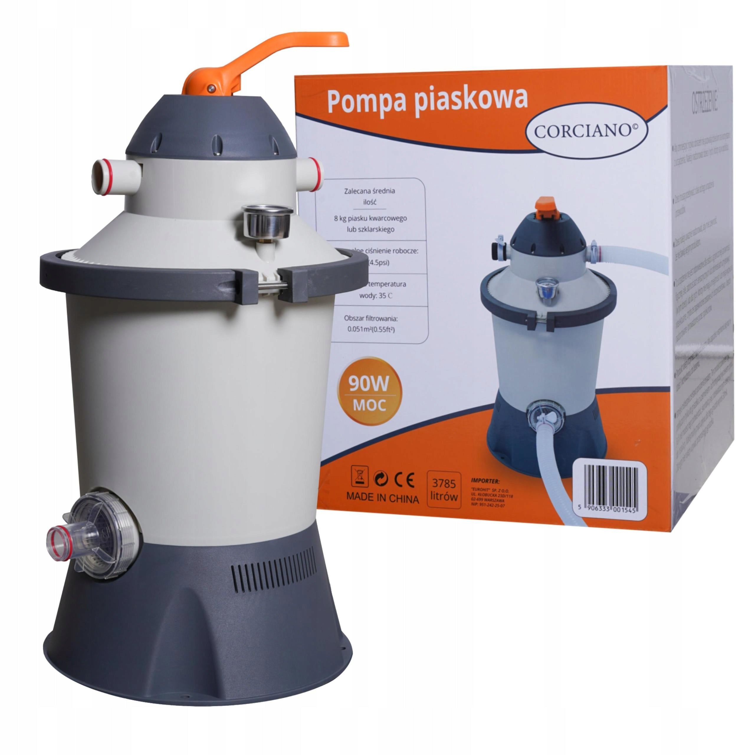 Pool pump Sand Filtering Corciano 3785 liters/h power 90W