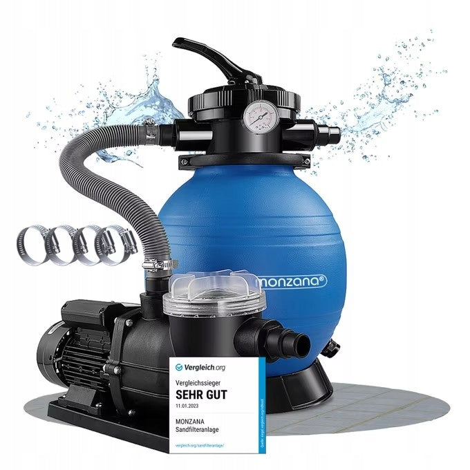 Pool pump sand filter for water 9600 l/h Output 9600 l/h