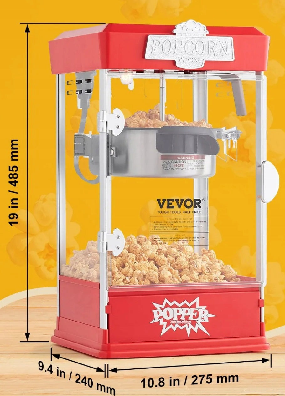 Popcorn Machine Automatic Home Theater Appliance 480W Premium Set Brand no brand