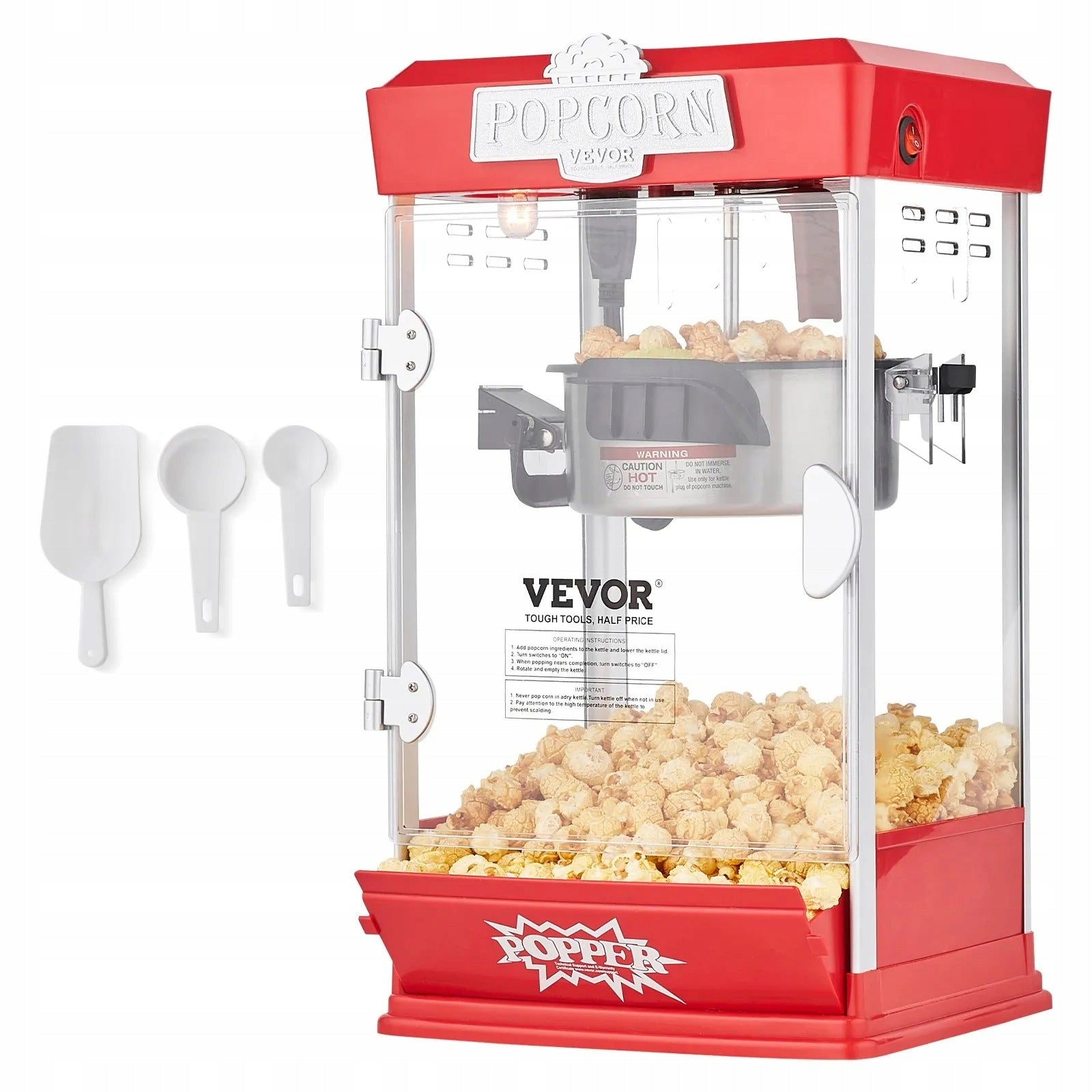 Popcorn Machine Automatic Home Theater Appliance 480W Premium Set
