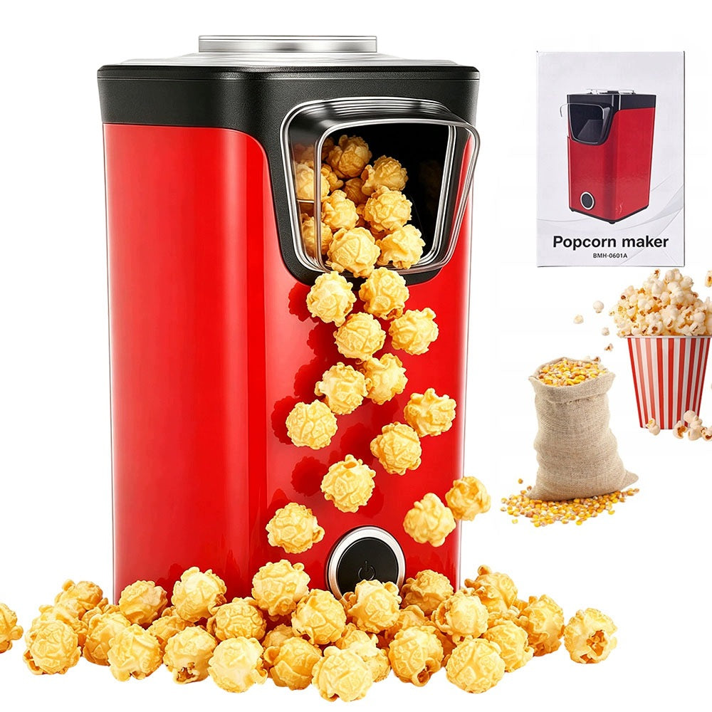 Popcorn Maker 1100W Hot Air Red For Popcorn 60g