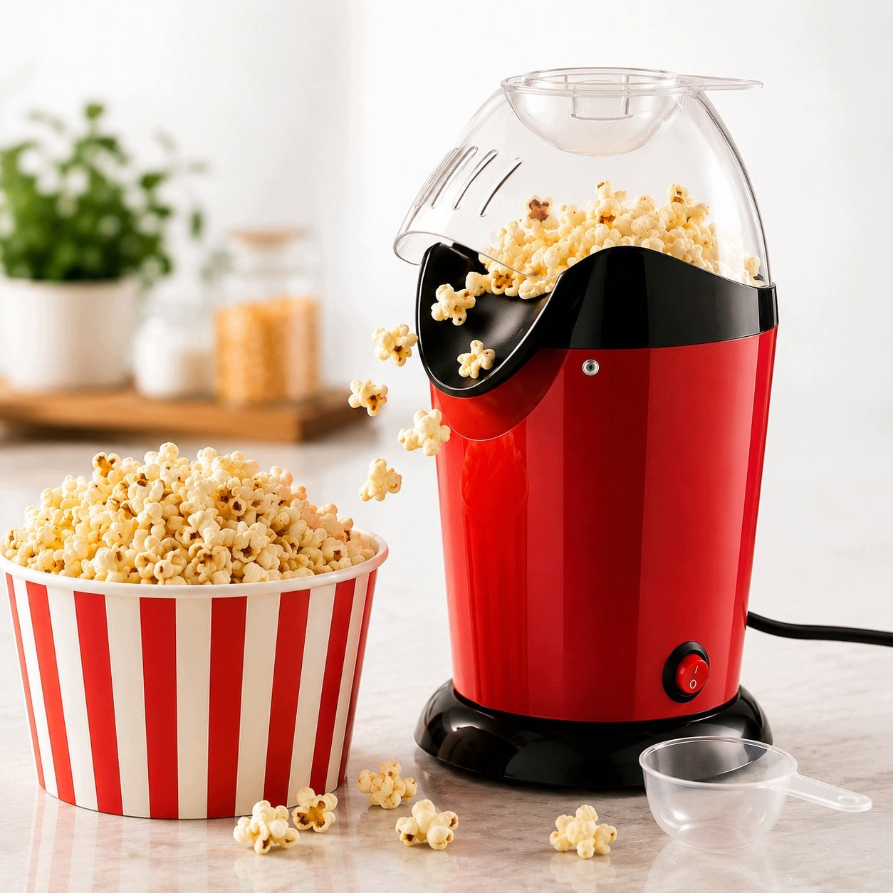 Popcorn device non-fat red 1200 W Manufacturer code MASZYNKA-do-popcornu