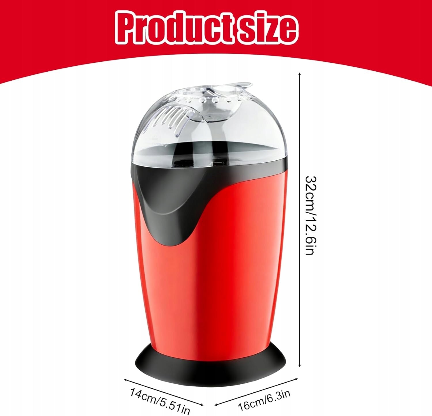 Popcorn machine Domo SW-JL-BAOMIHUAJI black Brand Domo