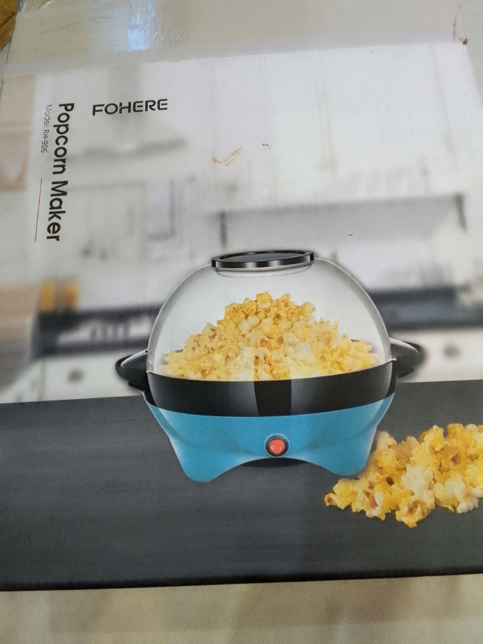 Popcorn machine FOHERE RH-906 RED 800 W