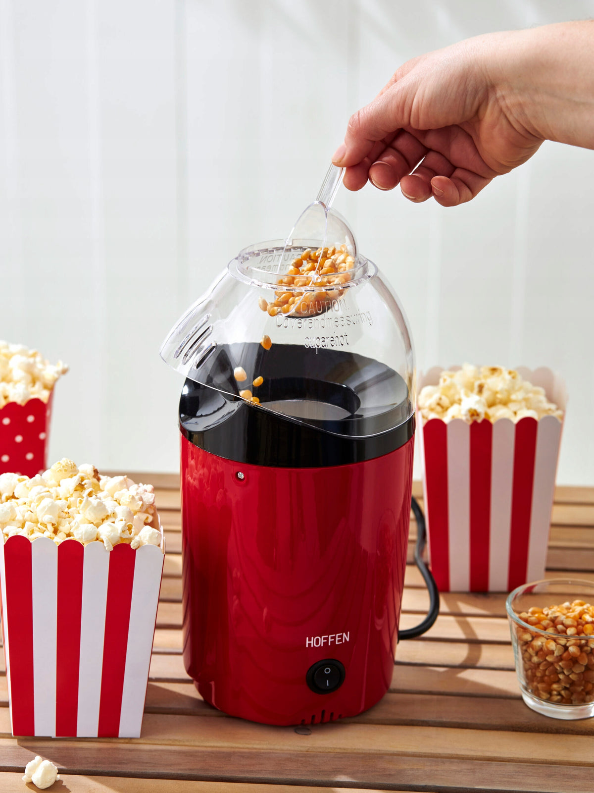 Popcorn machine Hoffen PM2214 red 1200 W Manufacturer code 000