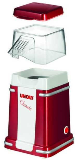 Popcorn machine Unold Classic red 900 W Dominant color red