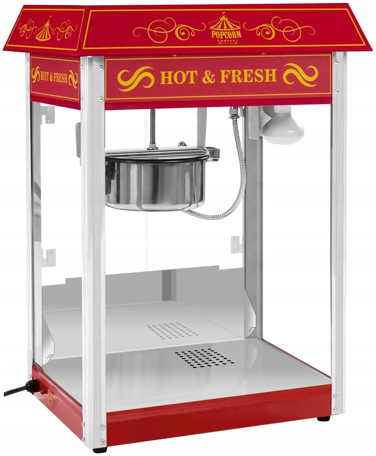 Popcorn machine design retro red Royal Catering RCPS-16.3 10010546