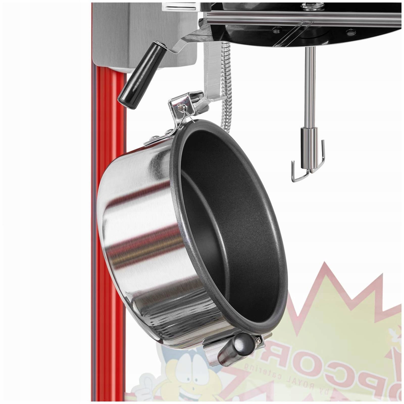 Popcorn machine - red with visor - 1500 W - 5 kg/h / 10010087 Manufacturer code RCPR-16E