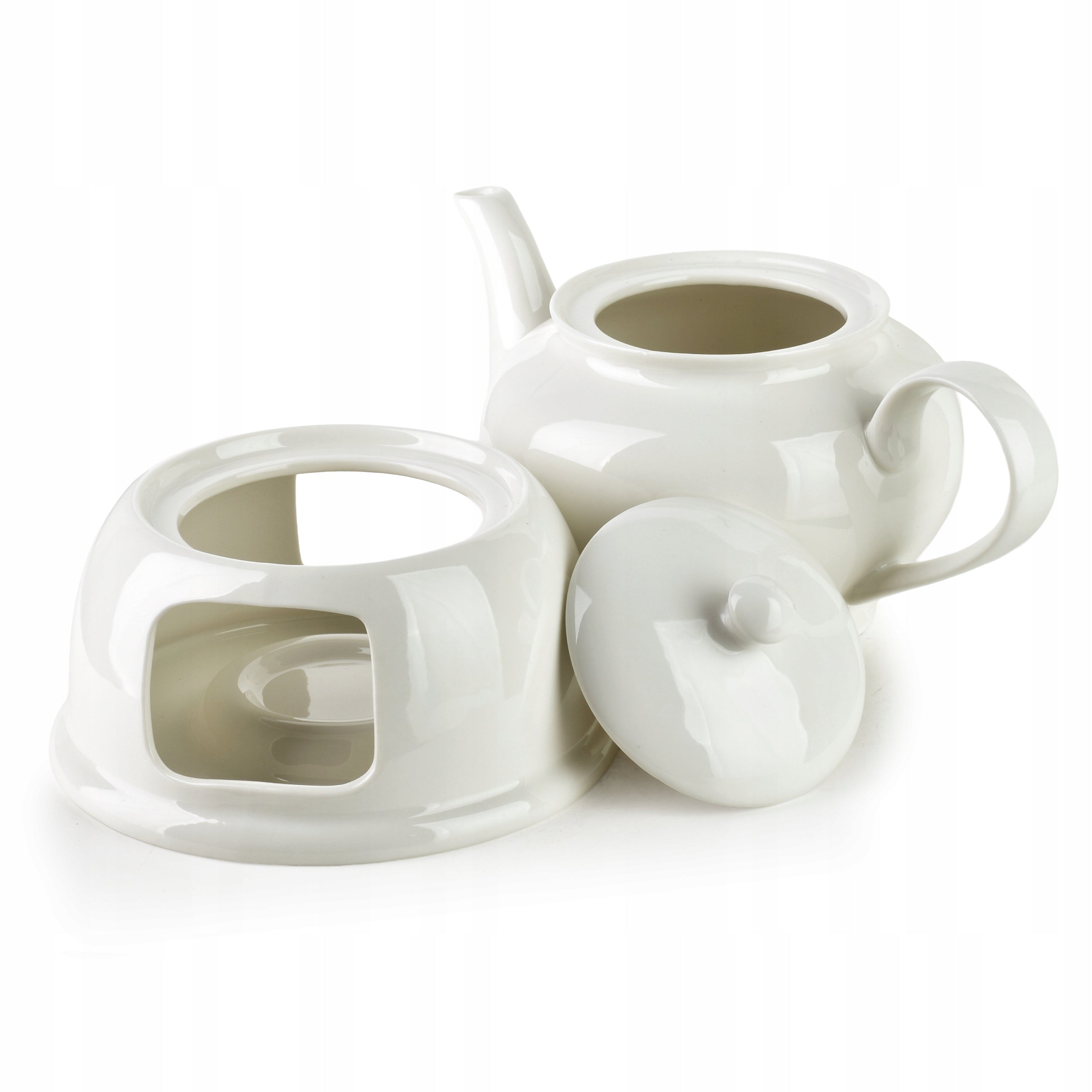 Porcelain jug 1,1 l with tea warmer Kind traditional kettle
