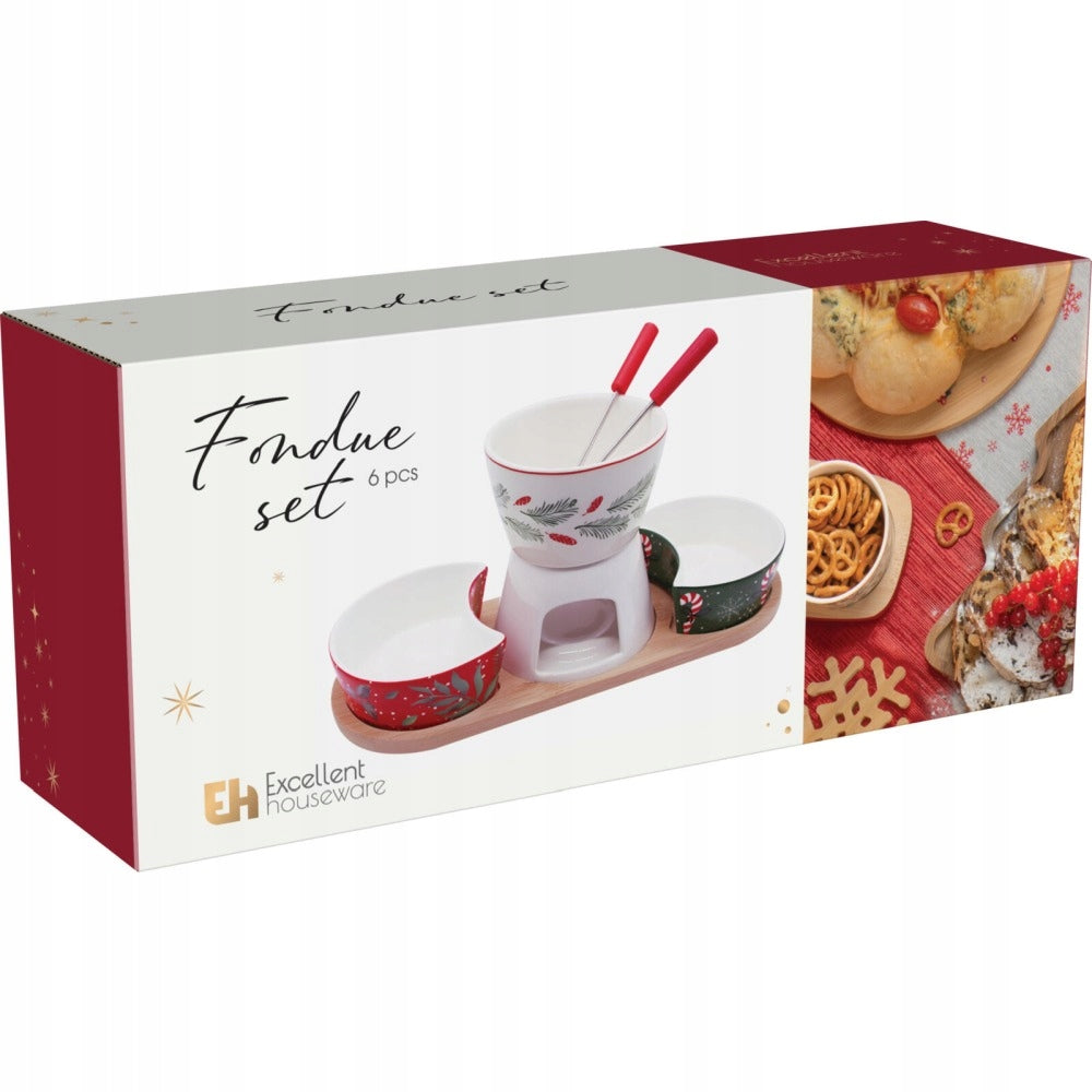 Porcelánová fondue sada Brand Excellent Houseware