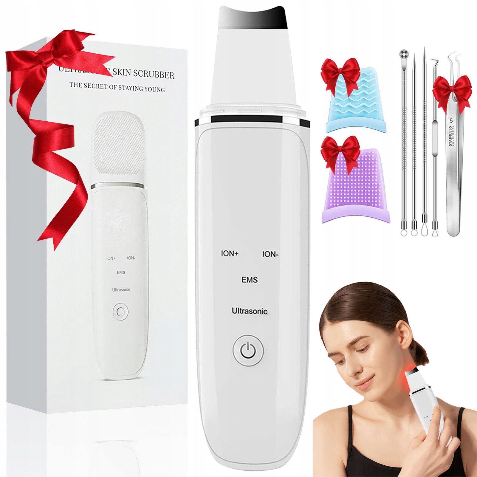 Pore Cleaner Ultrasonic Skin Scrubber Blackhead Removal Facial Device Medical device no