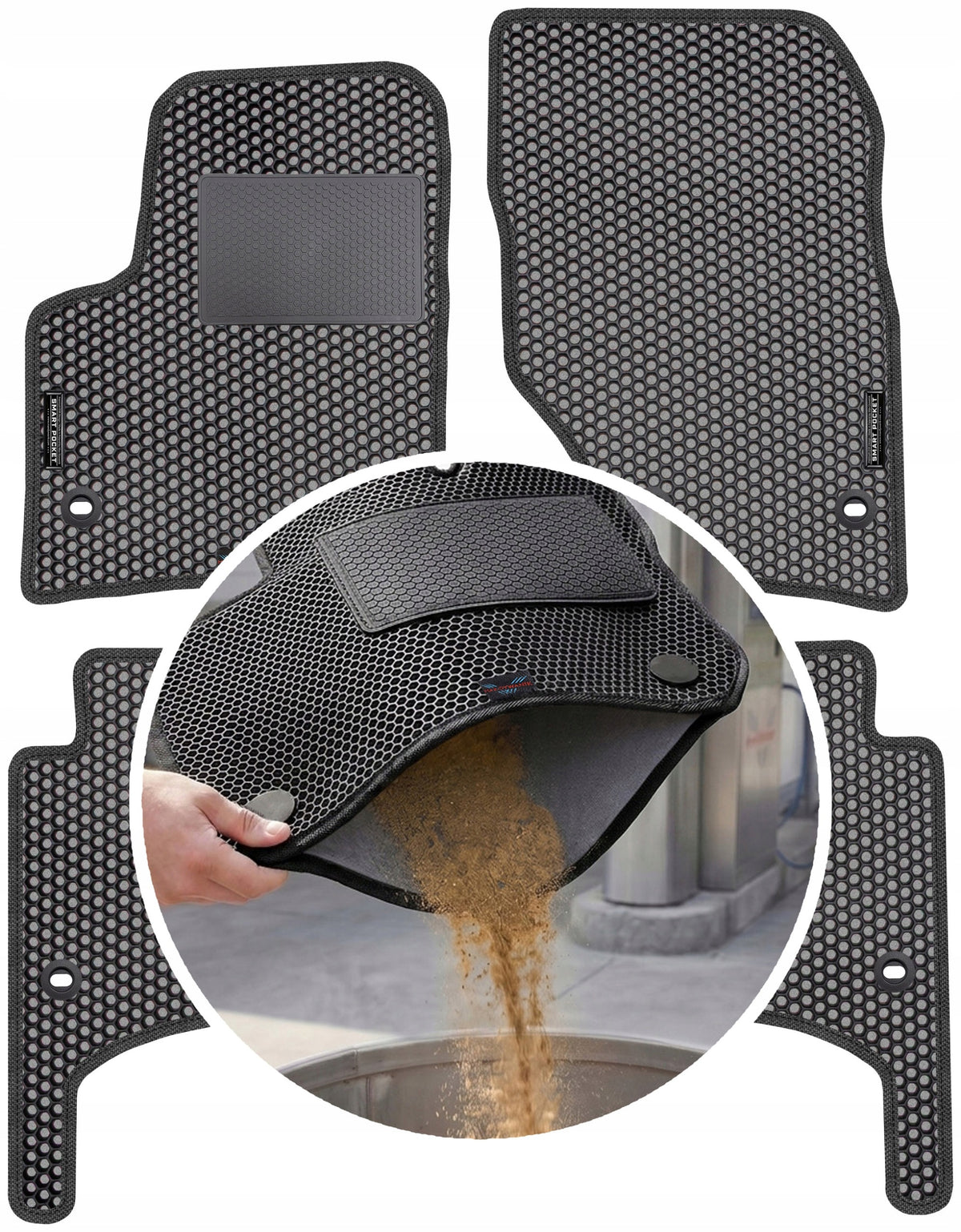 Porsche Cayenne I 2002-2010 EVA SMART POCKET Rugs