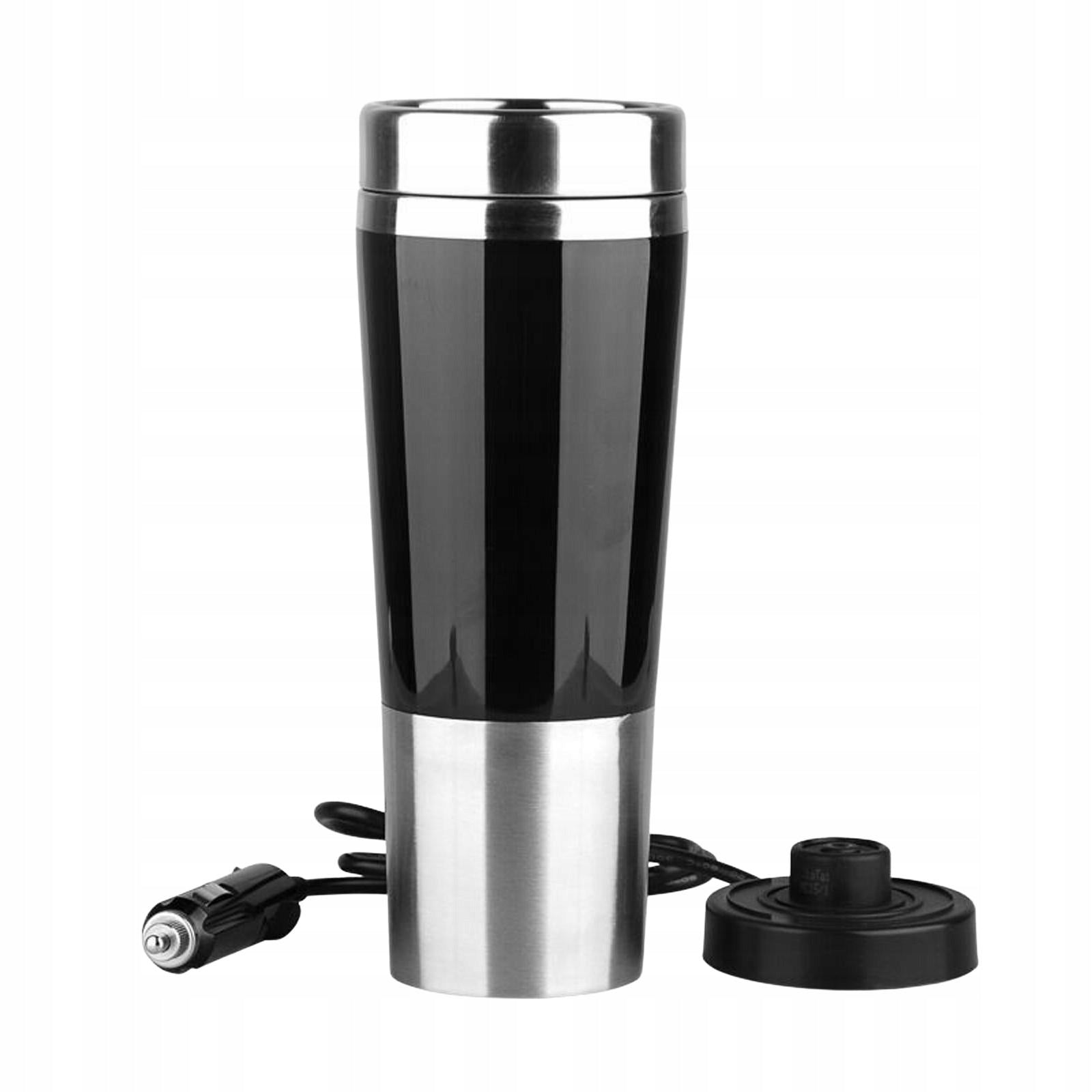 Portable 12V Car Kettle Boiler Stainless Steel 450ml Heated Water Black Kind steam juicer