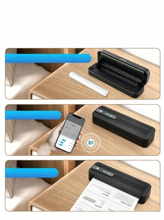 Portable A4 NETUM Bluetooth Thermal Printer Without Ink 203DPI 2600mAh Manufacturer LynkCust