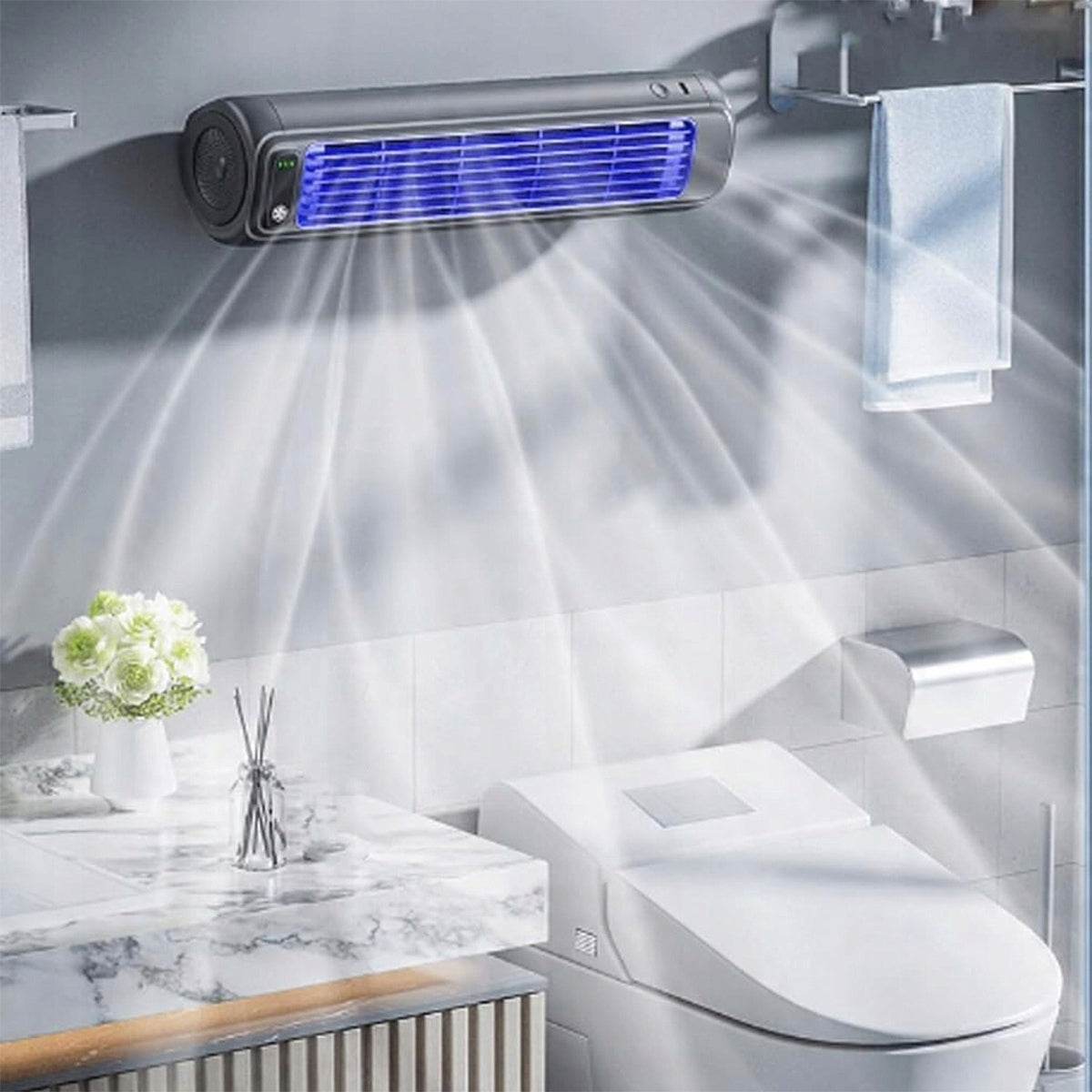 Portable AIR CONDITIONER, Vertical FAN, Black, Column, Windmill Functions none