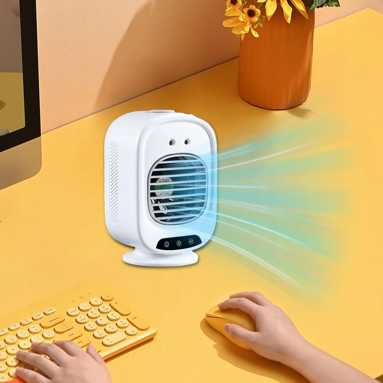 Portable Air Conditioner 280ml Water Tank Humidifier 3Speed With Rotation Brand no brand