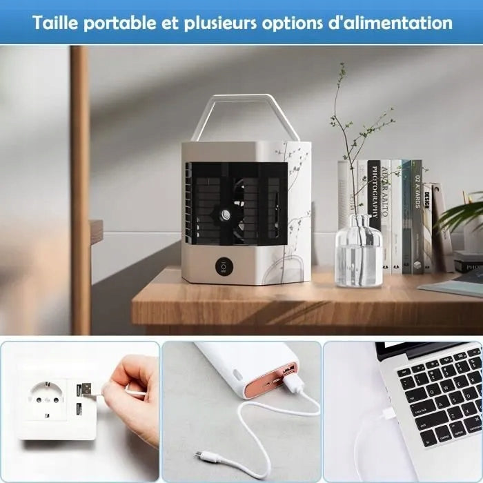 Portable Air Conditioner - 3-in-1 - Mist Fan - Humidifier - Desktop Cooler Brand no brand