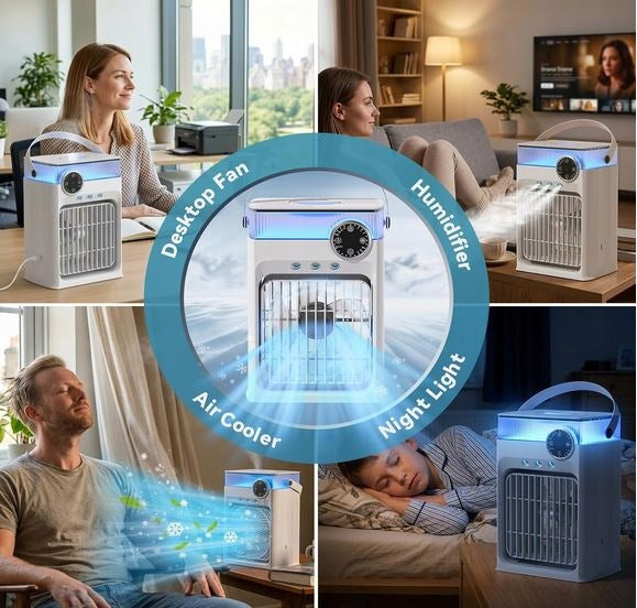 Portable Air Conditioner 4in1 Mobile Ice Fan 3Speeds Clima Packaging status original