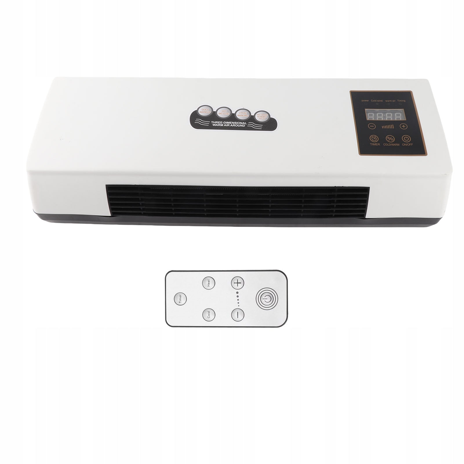 Portable Air Conditioner, Low Noise Wide Remote Control With Dominant color multicolor
