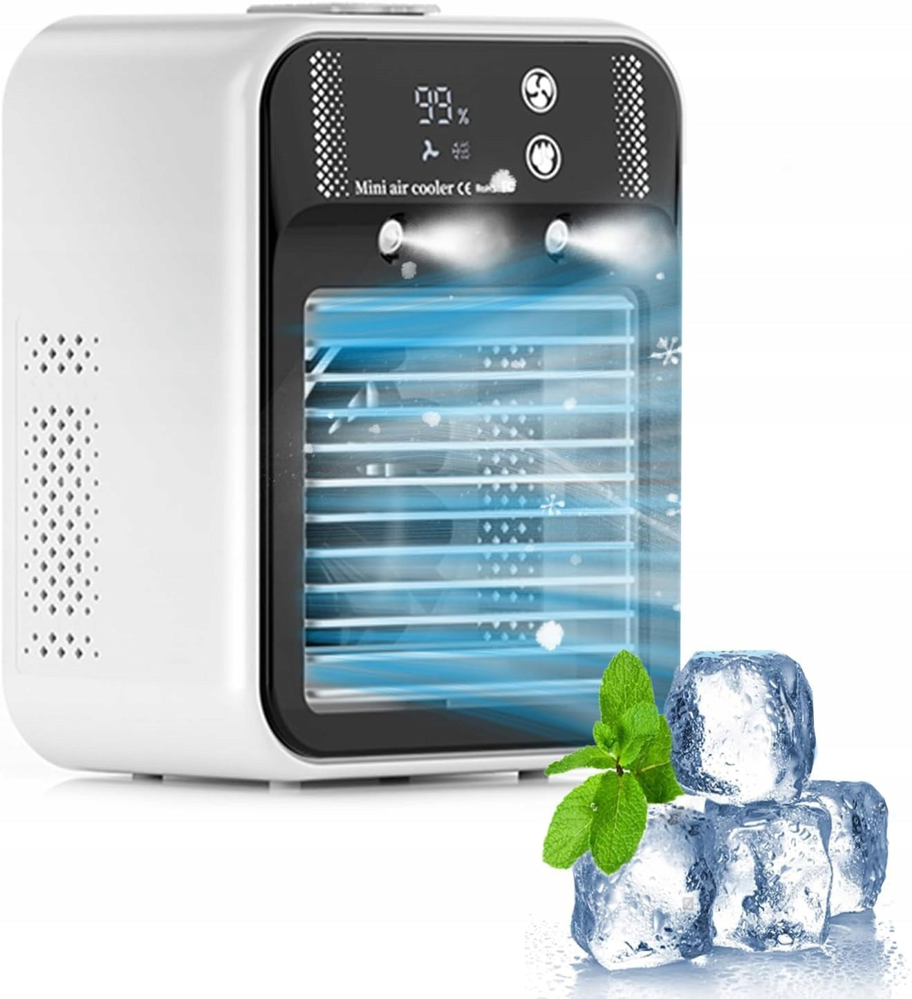 Portable Air Conditioner Mist Adjustable Angle Cooling Fan