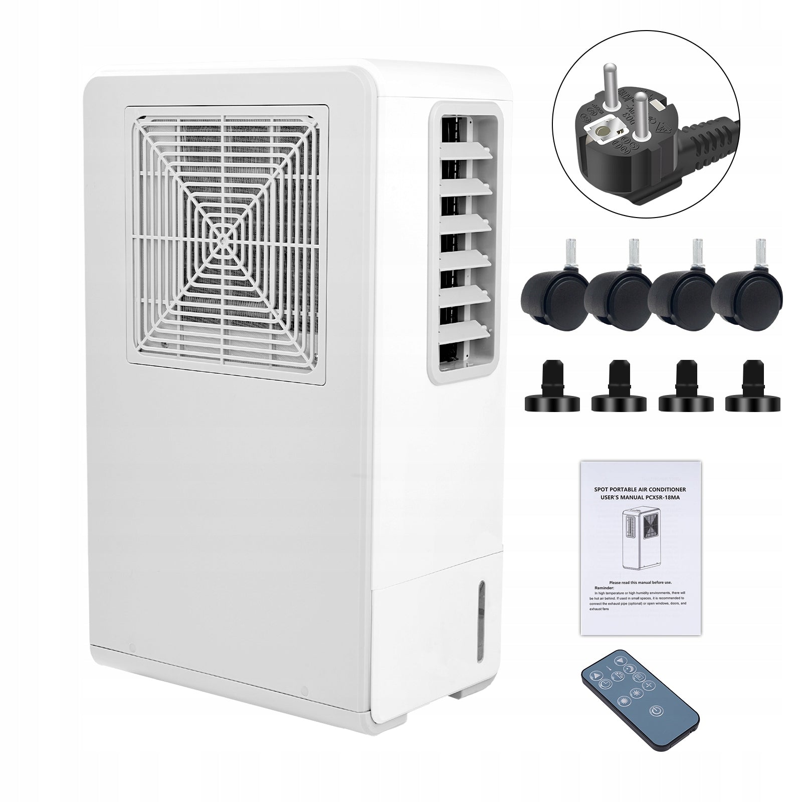 Portable Air Conditioner Mobile Air Cooler Dehumidifier with Remote Control