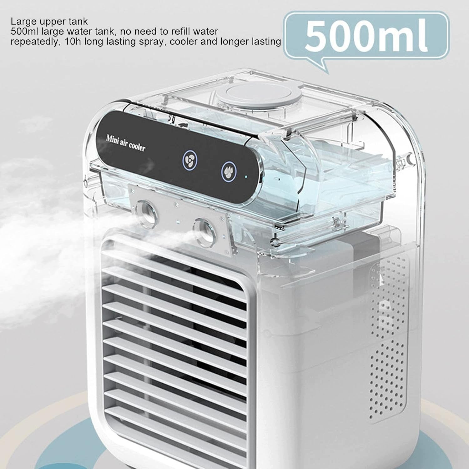 Portable Air Conditioning Mini Air Conditioner Fan 500ml Rechargeable USB N Manufacturer code Mini Klimatyzator Przenośny Akumulatorowy