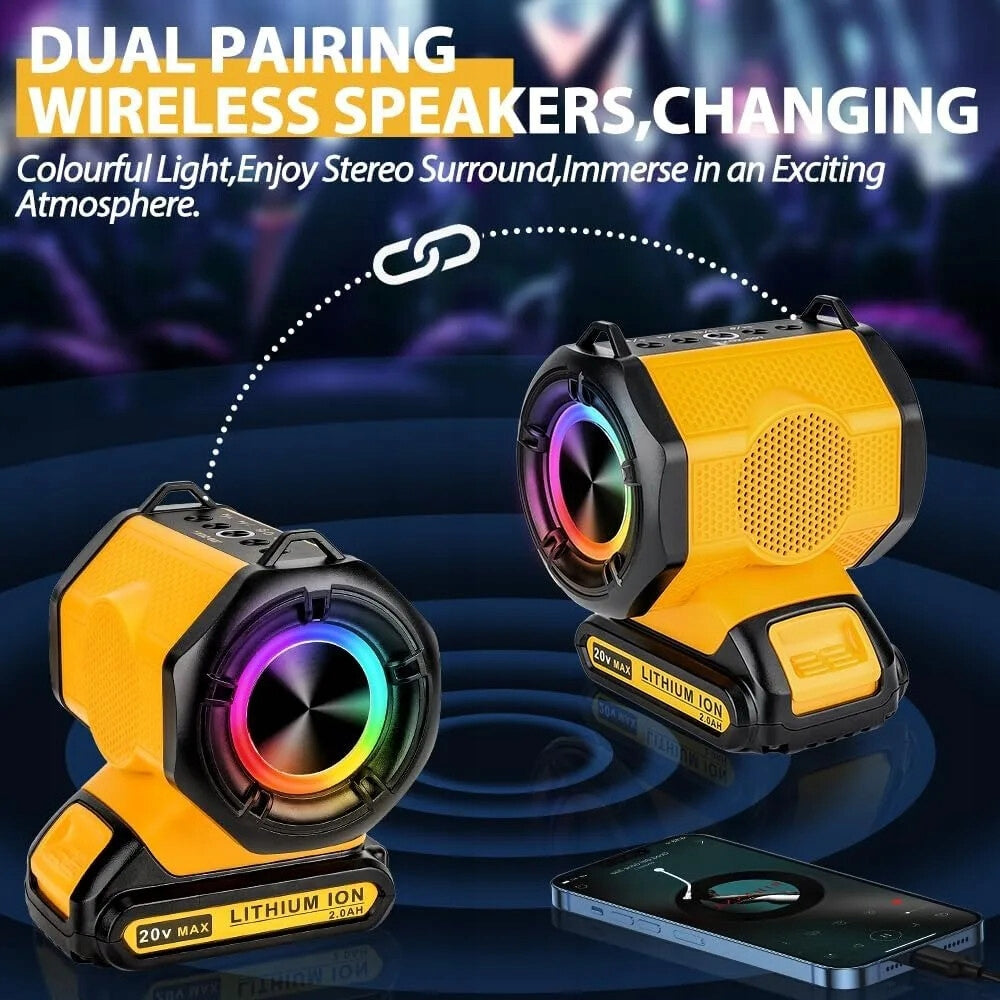 Portable Bluetooth Speaker For Dewalt 20V Li-ion Battery with USB Type-C EAN (GTIN) 7841902657304
