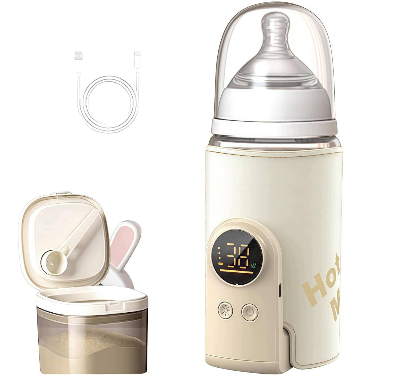 Portable Bottle Warmer 8000mAh Built-in Battery 6 Settings