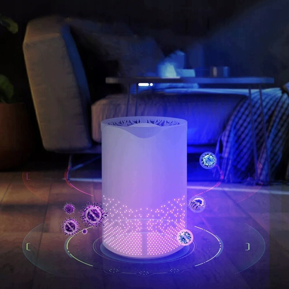Portable Desk Air Purifier With Lamp Uv 60 M³/h Home Car Packaging status original