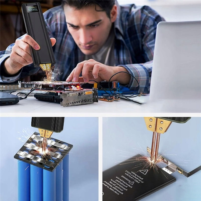 Portable Handheld Spot Welding Machine With Mini 18650 Network Packaging status original