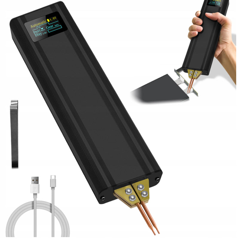 Portable Handheld Spot Welding Machine With Mini Screen For Cells Battery 18650 Packaging status original