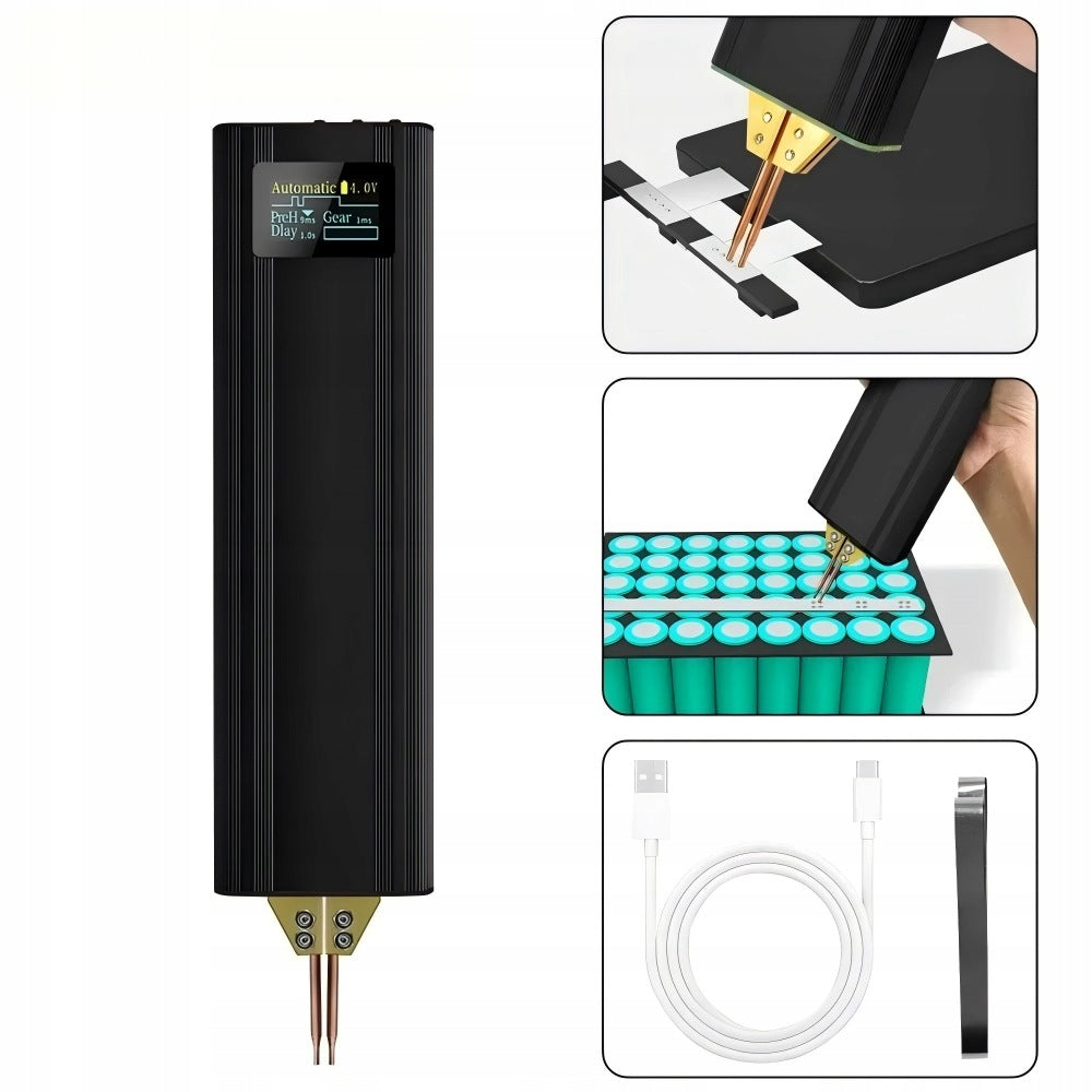 Portable Handheld Spot Welding Machine With Mini Screen For Cells Battery 18650