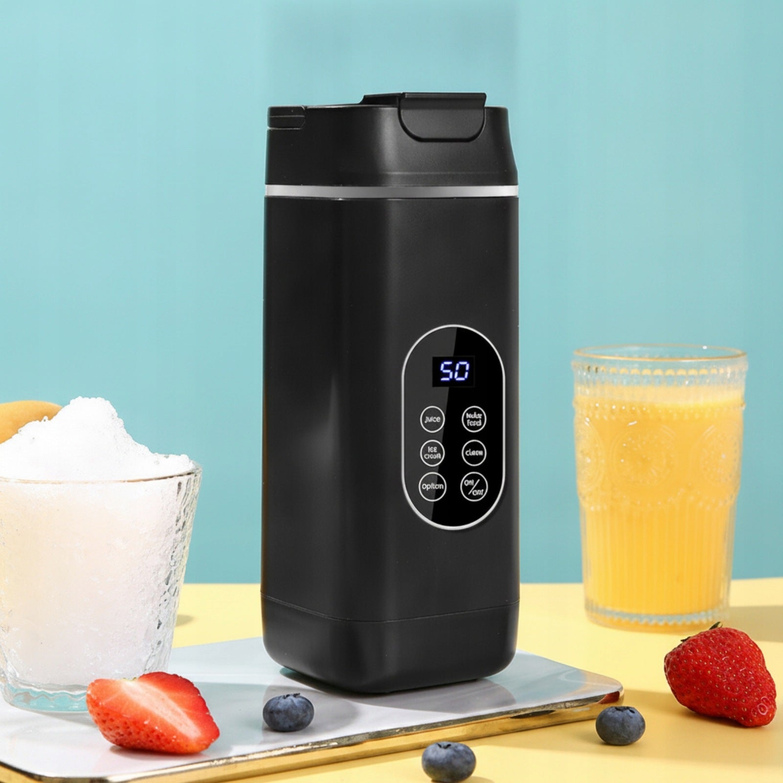 Portable Juicer Cup Rechargeable Portable Juicer Compact for Travel, Office Brand no brand