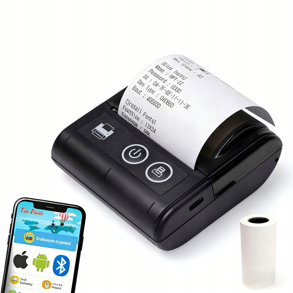 Portable Mini Thermal Printer USB BT Receipts Wireless